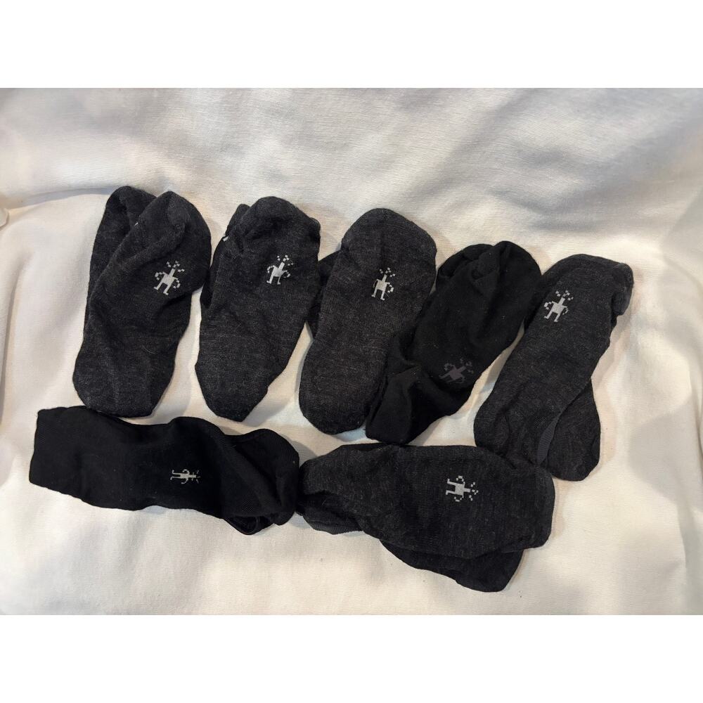 Smartwool Women’s everyday No-Show Socks Gray / Black 7 Pairs